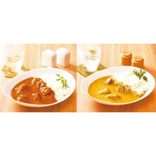 近江牛バターマサラカレー・但馬牛グリーンカレー食べ比べセット